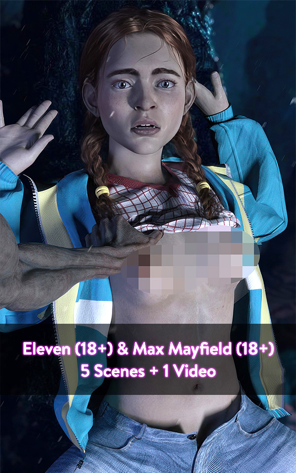 themerrymage.com Eleven 18+ Max Mayfield 18+ Stranger Things II Series PR 600x2